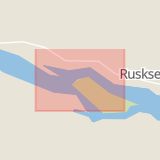 Karta som med röd fyrkant ramar in Rusksele, Lycksele, Västerbottens län