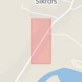 Karta som med röd fyrkant ramar in Sikfors, Piteå, Norrbottens län