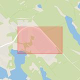 Karta som med röd fyrkant ramar in Hertsövägen, Luleå, Hertsön, Norrbottens län