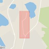Karta som med röd fyrkant ramar in Moråsvägen, Boden, Norrbottens län