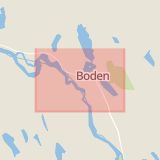 Karta som med röd fyrkant ramar in Bodens Kommun, Jägaren, Boden, Norrbottens län