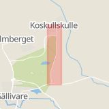Karta som med röd fyrkant ramar in Nygatan, Kirunagatan, Koskullskulle, Frejavägen, Malmbergsleden, Gällivare, Rosvik, Haparanda, Fisk, Norrbottens län
