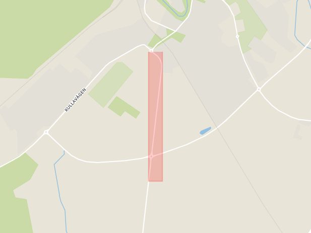 Karta som med röd fyrkant ramar in Helsingborgsvägen, Ängelholm, Skåne län