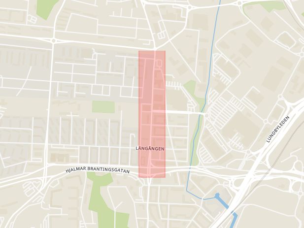 Karta som med röd fyrkant ramar in Göteborg, Gustaf Dalénsgatan, Kallebäcksmotet, Borås, Västra Götalands län