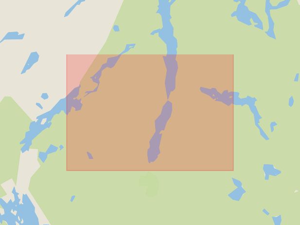 Karta som med röd fyrkant ramar in Sörsjö, Norrköping, Östergötlands län