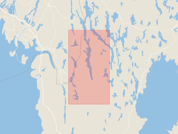 Karta som med röd fyrkant ramar in Orange, Husqvarna, Dals-ed, Västra Götalands län