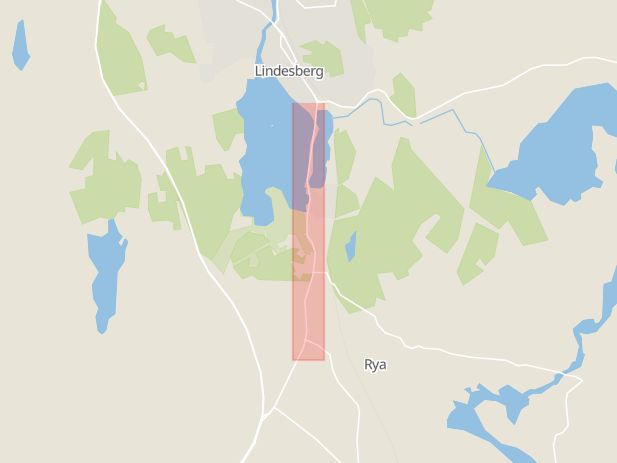 Karta som med röd fyrkant ramar in Skottbackarna, Örebrovägen, Örebro Län, Lindesberg, Örebro län