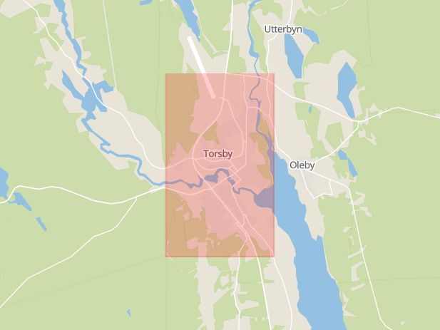 Karta som med röd fyrkant ramar in Sambo, Torsby, Värmlands län