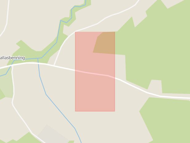 Karta som med röd fyrkant ramar in Knallasbenning, Avesta, Dalarnas län