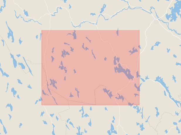 Karta som med röd fyrkant ramar in Vansbro Kommun, Malung, Sälen, Falun, Avesta, Ludvika Kommun, Spelande, Dalarnas län