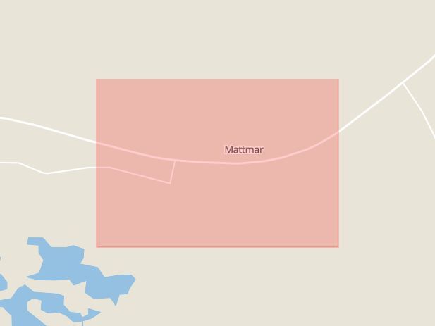 Karta som med röd fyrkant ramar in Mattmar, Trångsviken, Åre, Jämtlands län