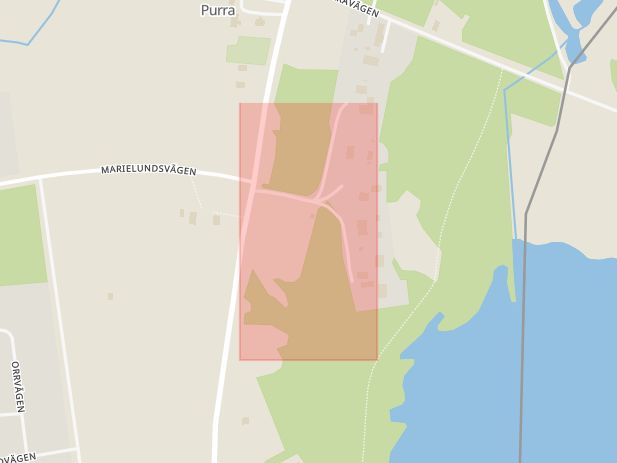 Karta som med röd fyrkant ramar in Mattila, Haparanda Kommun, Haparanda, Norrbottens län