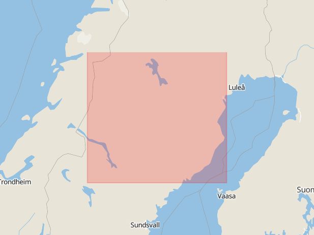 Karta som med röd fyrkant ramar in Västerbottens Län, Grubbe, Vilhelmina, Akuten, Lycksele, Västerbotten, Västerbottens län