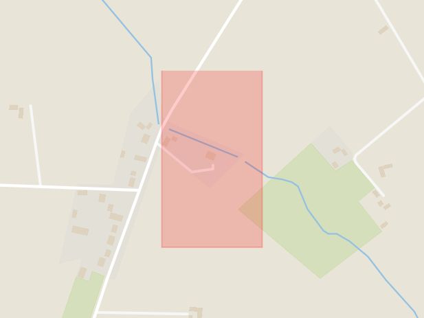 Karta som med röd fyrkant ramar in Tullstorpsvägen, Källstorp, Trelleborg, Skåne län