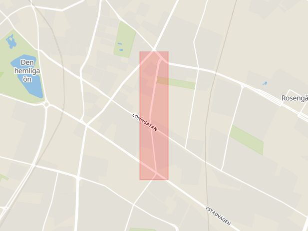 Karta som visar ungefär var händelsen Trafikolycka: Påkörd person på Lantmannagatan. inträffat