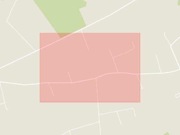 Karta som med röd fyrkant ramar in Boarp, Hörby, Skåne län