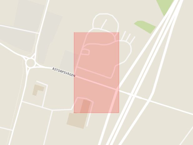 Karta som med röd fyrkant ramar in Strövelstorp, Erikslund, Ängelholm, Skåne län