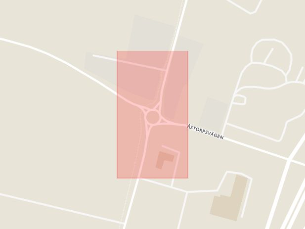 Karta som med röd fyrkant ramar in Norra Varalöv, Ängelholm, Skåne län