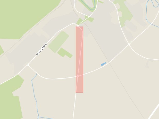 Karta som med röd fyrkant ramar in Helsingborgsvägen, Kungsgårdsleden, Ängelholm, Skåne län
