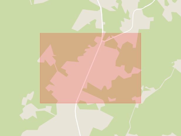 Karta som med röd fyrkant ramar in Lemmeshult, Örkelljunga, Skåne län