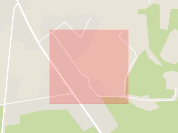 Karta som med röd fyrkant ramar in Våxtorp, Ollonvägen, Laholm, Hallands län