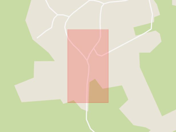 Karta som med röd fyrkant ramar in Västra Haghult, Markaryd, Kronobergs län