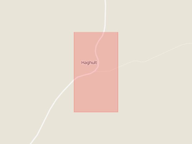 Karta som med röd fyrkant ramar in Haghult, Gislaved, Kronobergs län
