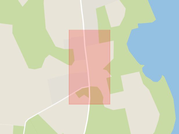 Karta som med röd fyrkant ramar in Vederslöv, Växjö, Kronobergs län