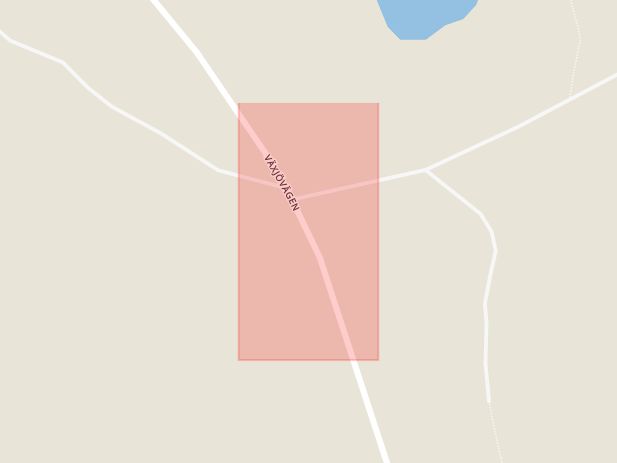 Karta som med röd fyrkant ramar in Bjursjön, Emmaboda, Kronobergs län