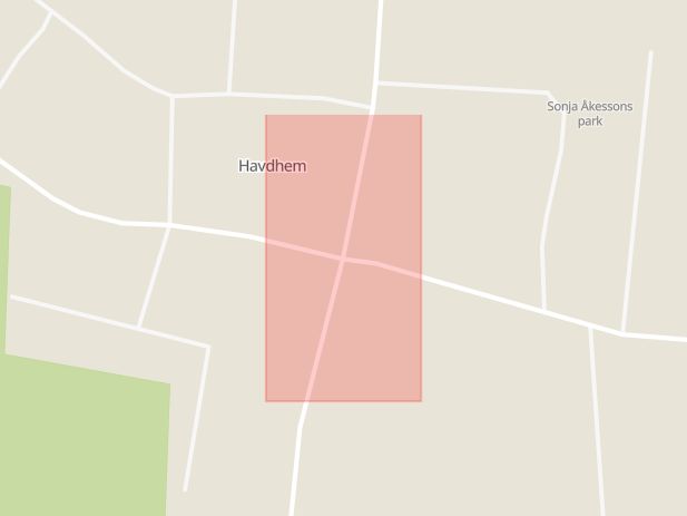 Karta som med röd fyrkant ramar in Havdhem, Gotland, Gotlands län