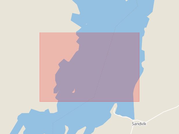 Karta som med röd fyrkant ramar in Fegen, Svenljunga, Västra Götalands län