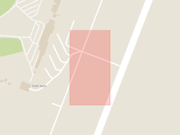 Karta som med röd fyrkant ramar in Visby, Flygplatsen, Gotland, Gotlands län