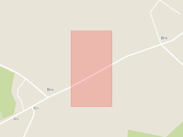 Karta som med röd fyrkant ramar in Bro Kyrka, Gotland, Gotlands län