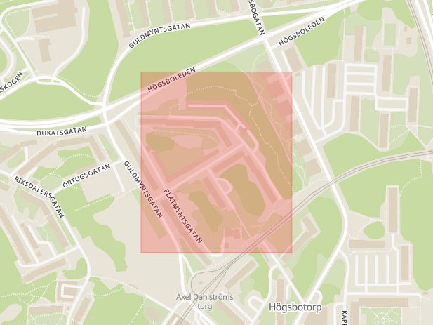 Karta som med röd fyrkant ramar in Svenljunga, Göteborg, Rimmaregatan, Silvermyntsgatan, Vänersborg, Tornet, Torpa, Västra Götalands län