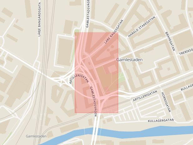 Karta som med röd fyrkant ramar in Göteborg, Brunnsparken, Gamlestadstorget, Borås, Aplared, Vänersborg, Parkvägen, Västra götalands län, Västra Götalands län