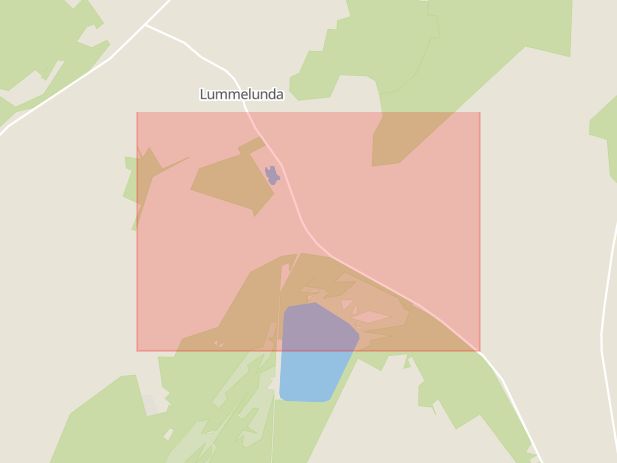 Karta som med röd fyrkant ramar in Lummelunda, Gotlands län