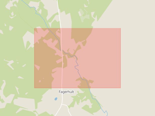 Karta som med röd fyrkant ramar in Lane, Fagerhult, Uddevalla, Västra Götalands län