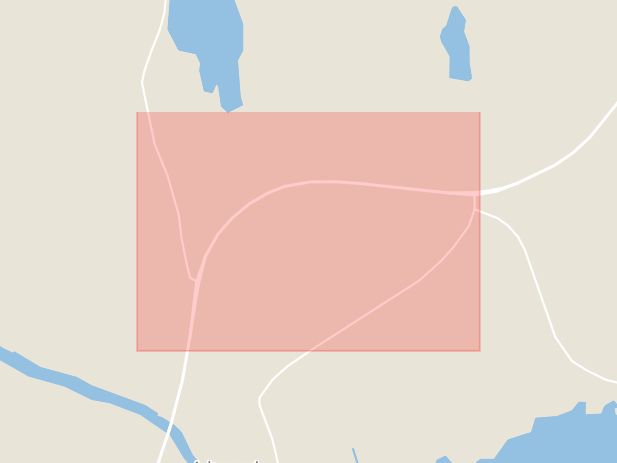 Karta som med röd fyrkant ramar in Närlunda, Askersund, Örebro län