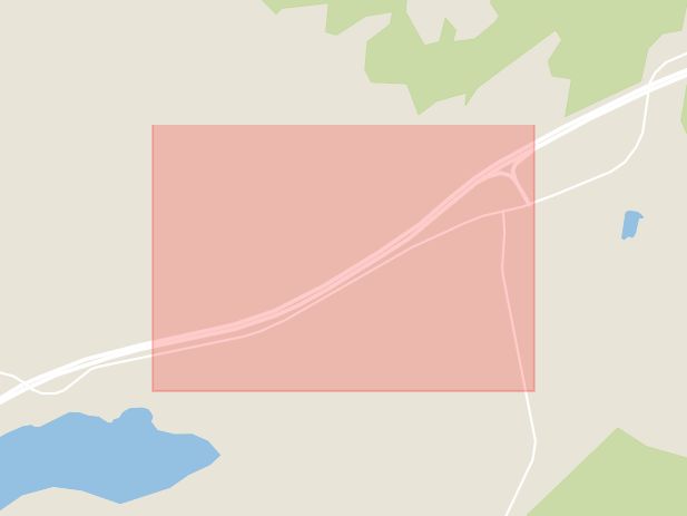 Karta som med röd fyrkant ramar in Lästringe, Nyköpings Kommun, Nyköping, Södermanlands län