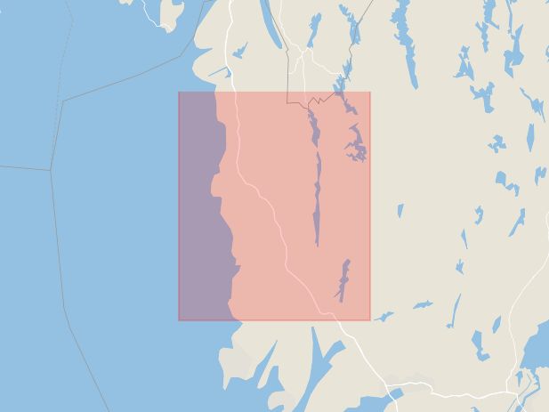 Karta som med röd fyrkant ramar in Tanums Kommun, Tanum, Västra Götalands län