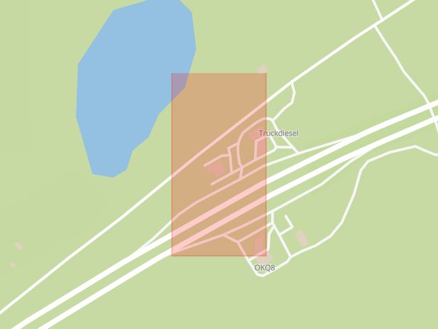 Karta som med röd fyrkant ramar in Sillekrog, Trosa, Södermanlands län