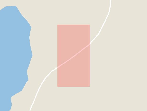 Karta som med röd fyrkant ramar in Kristinelund, Norrby, Örebro, Örebro län