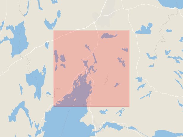 Karta som med röd fyrkant ramar in Berglunda, Forsa, Askersund, Örebro län
