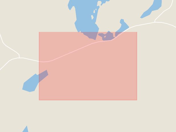 Karta som med röd fyrkant ramar in Finntorp, Åmål, Västra Götalands län
