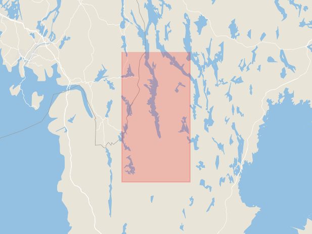 Karta som med röd fyrkant ramar in Dals-ed, Västra Götalands län