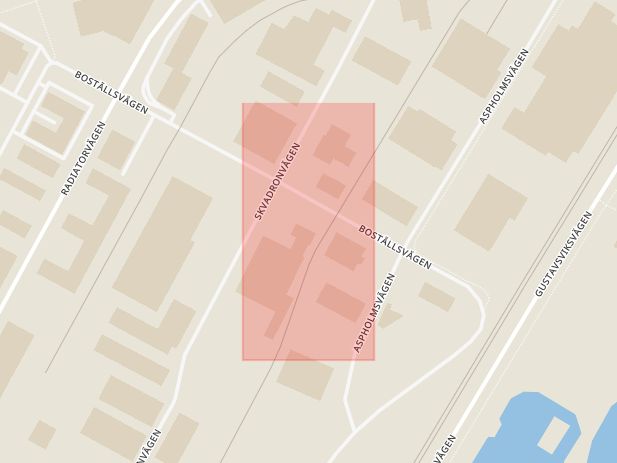 Karta som med röd fyrkant ramar in Holmen, Osmundgatan, Stålgatan, Örebro, Örebro län