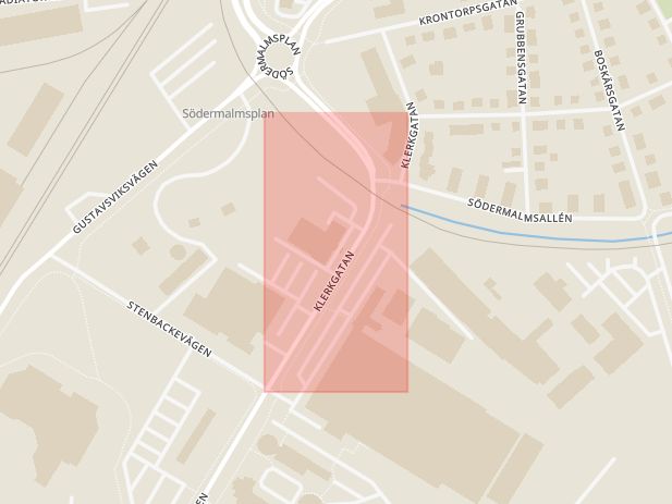 Karta som med röd fyrkant ramar in Fellingsbro, Örebro, Adolfsberg, Örebro län