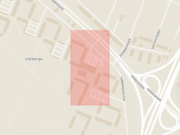 Karta som med röd fyrkant ramar in Vivalla, Varberga Centrum, Örebro, Örebro län