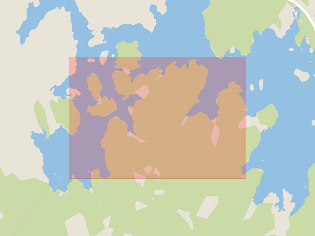 Karta som med röd fyrkant ramar in Våtsjön, Örebro, Karlskoga, Örebro län
