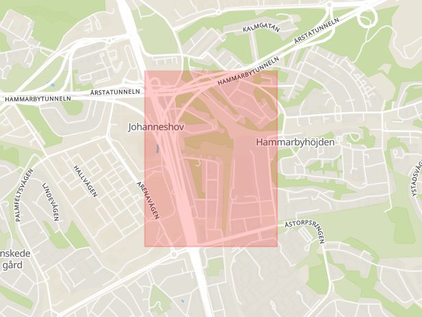 Karta som med röd fyrkant ramar in Blåsut, Stockholm, Stockholms län